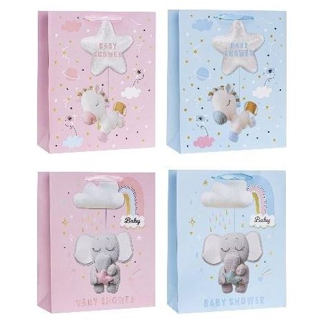 Dekorative Tasche 31x42x12cm Kinder-Mix Rosetten