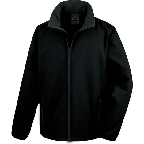 Veste Softshell Homme Result Core Printable Noir L.