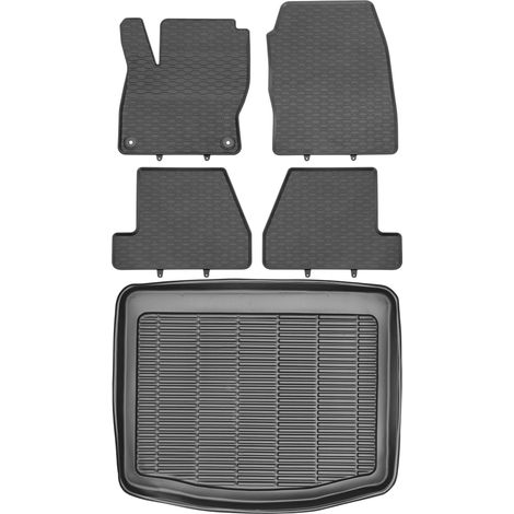 Juego de alfombrillas de goma para coche y maletero para Ford Focus III Hatchback (2010-2018).