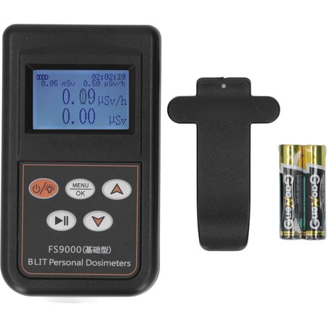 Détecteur de radiation nucléaire Compteur Geiger X β γ Rayons Testeur Alarme dose de rayonnement Dosimètre (1/5)