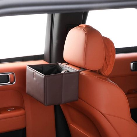 Poubelle de voiture pliable et étanche, grande capacité, organisateur multifonction pour voyage (1/5)