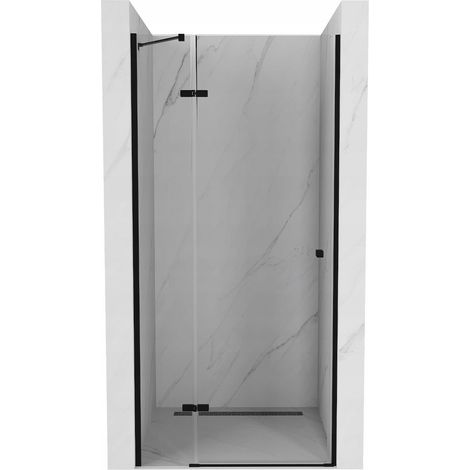 Mexen Roma porte de douche battante 120 cm, transparent, noir - 854-120-000-70-00