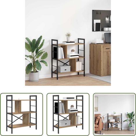 Meuble industriel - Étagère Chêne artisanal 75 x 30 x 91 cm Bois d'ingénierie (1/5)