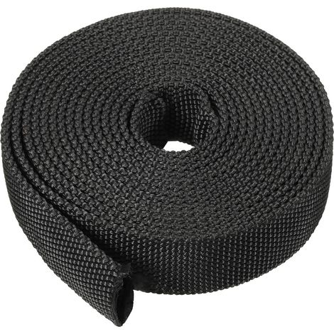 15mm ID x 3 mètres Nylon Protection Tuyau Manchon, Câble Housse Gaine Protection pour Soudage Tig Torche Hydraulique Tuyau, Noir (1/4)