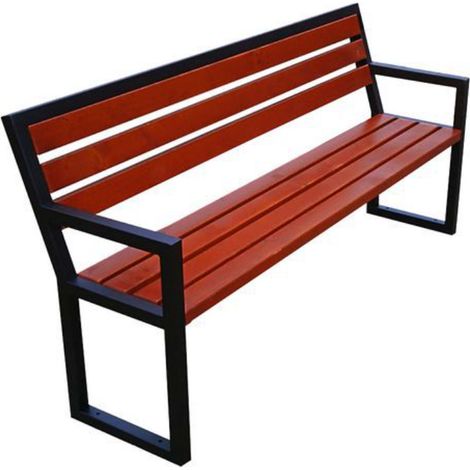 [JAMAIS UTILISE] Banc en Bois Extérieur Avec Dossier et Accoudoirs - A638347 (1/5)