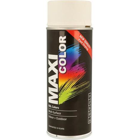 MaxiColor Spray Matt White RAL9010 - 400ml Decorative Paint