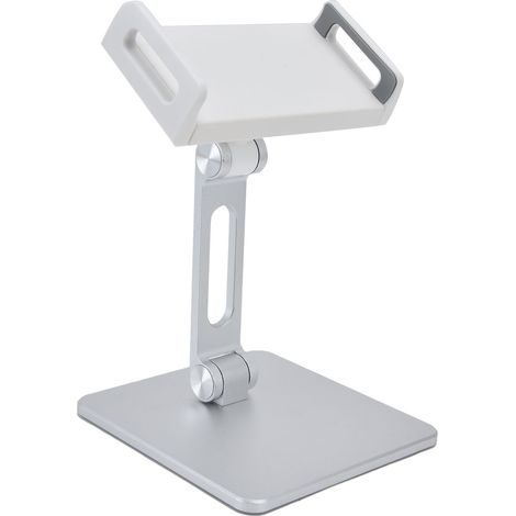 Verstellbarer, faltbarer Tablet-Ständer aus Aluminiumlegierung, passend für iOS-Tablets, Bürobedarf, Silber (1/5)