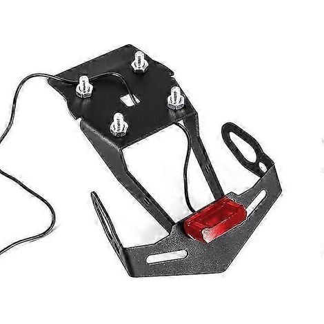 Support de plaque d'immatriculation avec clignotant LED pour moto Yamaha R15 V3 (2017-2020) (Rouge) (1/5)