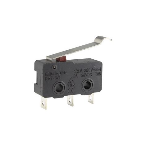 Mikro-Kippschalter Haken 19,3 mm Lötanschlüsse Electro DH 11.500/P/2 8430552075416 (1/3)