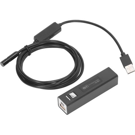 Industrielle WLAN-Endoskopkamera mit Zusatzleuchte, IP67-wasserdichtem Objektiv, 2412–2612 MHz, 70°-Boroskop, 5 m Kabellänge (1/5)