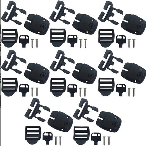 Kit de 8 boucles de verrouillage à clip pour couvercle de baignoire balnéo INF (1/5)