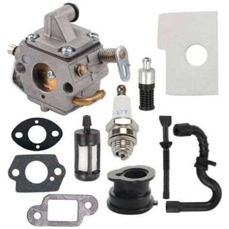 Carburateurs ADEFOL pour tronçonneuses STIHL 017 018 MS170 MS180, avec bougies d'allumage, pièces de rechange disponibles, compatibles avec Zama C1Q-S57 et 1130-120-0603. (1/4)