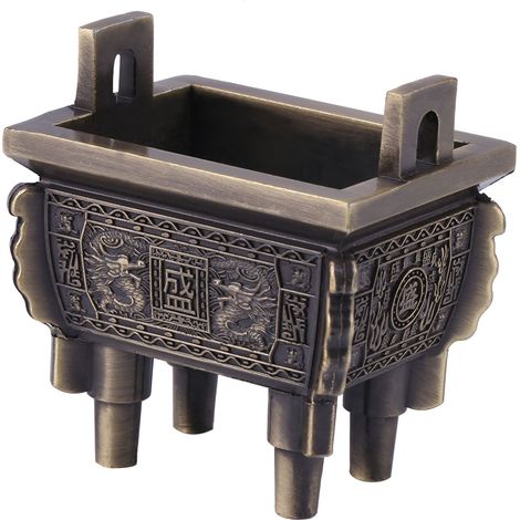 Multifunktionaler Mini-Räucherstäbchenhalter aus Bronze für Zuhause, Büro, Hotel – Kompakter Räucherstäbchenbrenner (1/5)