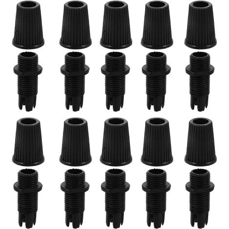 Lot de 100 presse-étoupes, connecteurs de décharge de traction, serre-câbles pour câblage de luminaires suspendus-2.7X1.5CM-Black
