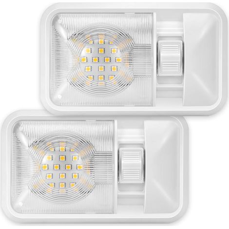Plafonnier LED 12V pour camping-car, 800 lm, éclairage intérieur pour camping-car