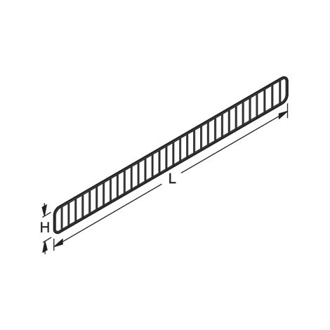 GRIGLIA IN FILO PER RIPIANI IN ACCIAIO cm. 100x9,5 h Col. Grigio RAL9006
