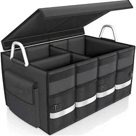 Coffre de rangement grande capacité pour voiture, organisateur de coffre pliable, outil de rangement pour voitures et camions (1/5)