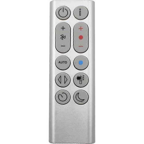 Télécommande argentée pour purificateur d'air/chauffage Dyson HP04, HP05, HP06 et HP09 (1/3)