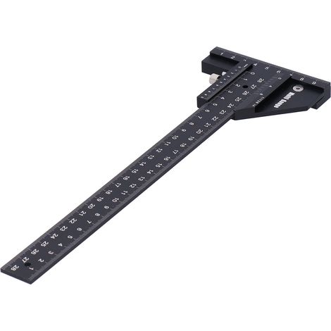 Règle de traçage pour le travail du bois, outil de mesure multifonctionnel en forme de T (1/5)