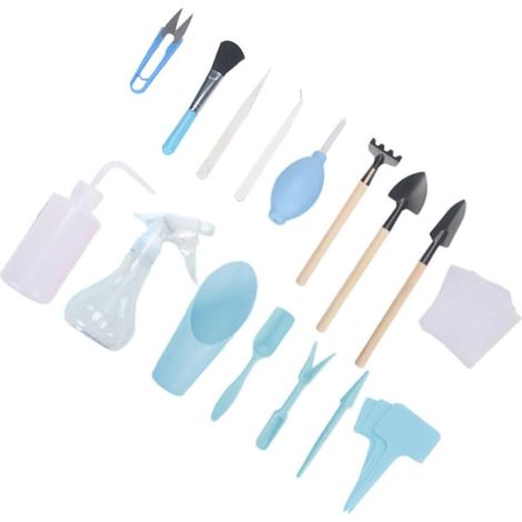 16pièces Kit Outils Jardinage avec Truelle Sécateur Et Vaporisateur pour Plantes Succulentes Usage Domestique Et Plantation (1/5)