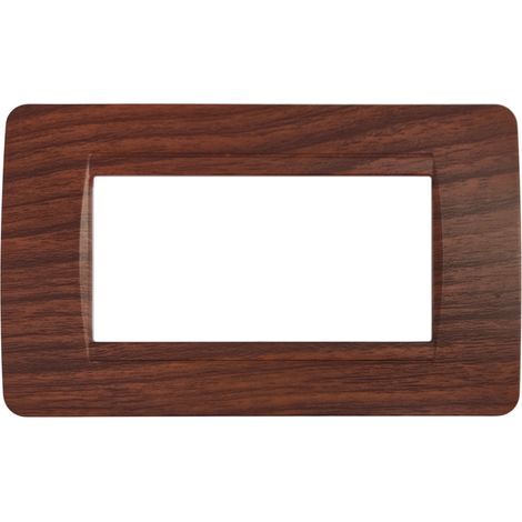 PLACCA COLORE NERA BTICINO MATIX COMPATIBILE 3 4 6 MODULI COLORE NERO 220V LED 4 Moduli (1/2)