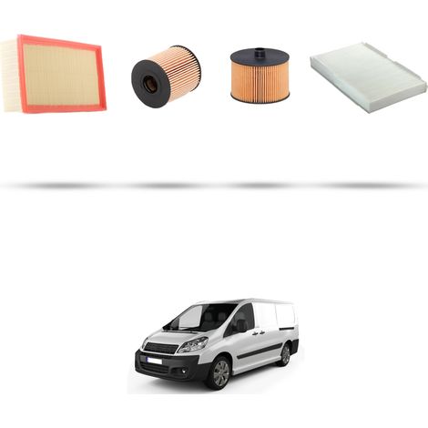 Kit tagliando 4 filtri compatibile con Fiat Scudo II 2.0 jtd 88kw dal 2007 (1/5)