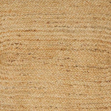 Tapis de surface ovale Naturel 205 x 305 cm Jute