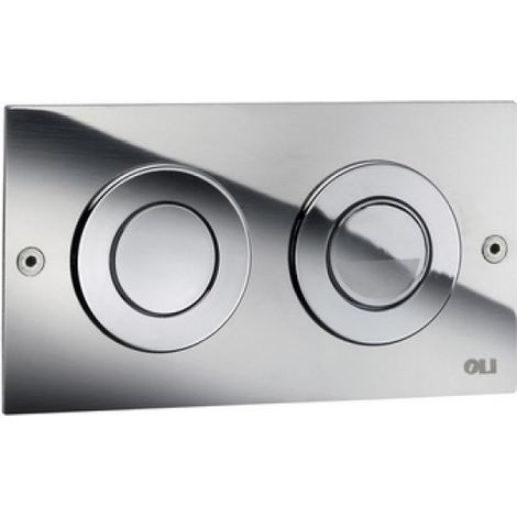 PLACCA DI COMANDO 2 PULSANTI PER CASSETTE PNEU OLI MINI TREND Cromata