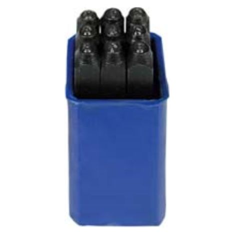 Punzoni in acciaio serie da 9 numeri - mm.8 1 pezzi Doc utensili