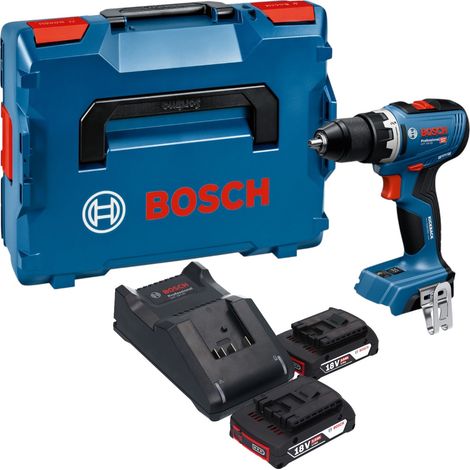 Avvitatore a batteria Bosch GSR 18V-65 Professional 18 V 63 Nm Brushless + 2x batteria 2,0 Ah + caricabatteria + L-Boxx