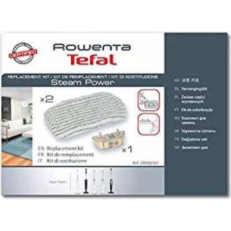 Kit 2 Lingettes Microfibres et 1 Cartouche pour Aspirateur Vapeur