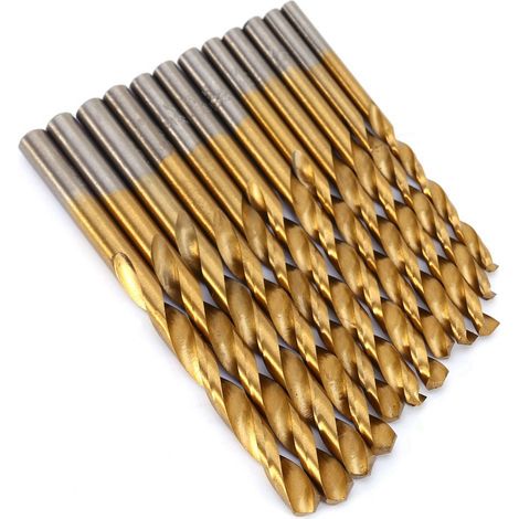 Coffret de 99 forets hélicoïdaux HSS revêtus de titane pour le travail du bois, diamètre 1,5 à 10 mm. (1/5)