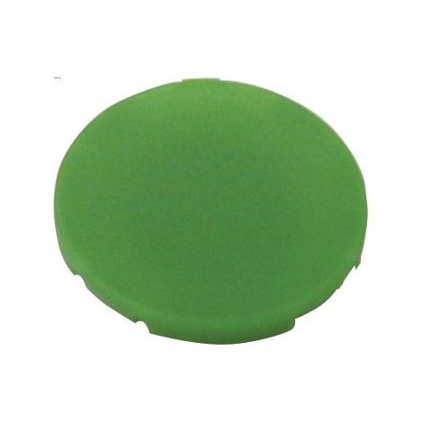 Eaton Placa de pulsador, plana verde, en blanco, 216424