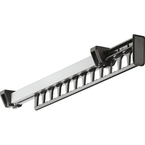 Porte-vêtements Armoire Garde-Robe Extractible Coulissant pour Cintre Support Portemanteau for pour 12 Cintres Longueur 312 mm , Lot de 1 (1/5)