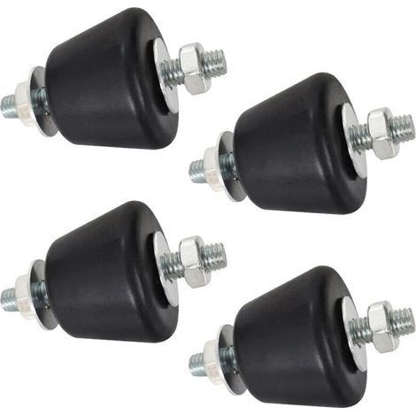 Amortisseur de climatiseur, silentbloc conique M8 pour climatiseur, pied anti-vibration, amortisseur anti-vibration de climatiseur, 4 pièces