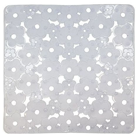 Alfombra para fondo de fregadero con flores y cristal 32x32 - Idmat