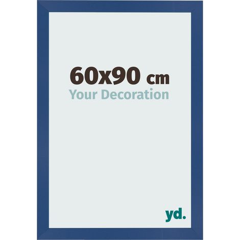 yd. - Cadre photo 60x90 - Bleu Fonce - MDF - Bologna