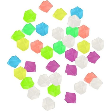 Galets Lumineux Multicolore - Pierre Lumineuse - 100pcs - Décoration Extérieure Jardin Aquarium Chemins