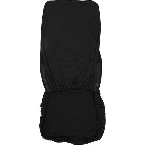 GARRYFIZH Housse de protection de siège de chaise en tissu extensible élastique, pour chaises d'ordinateur de bureau (noir)
