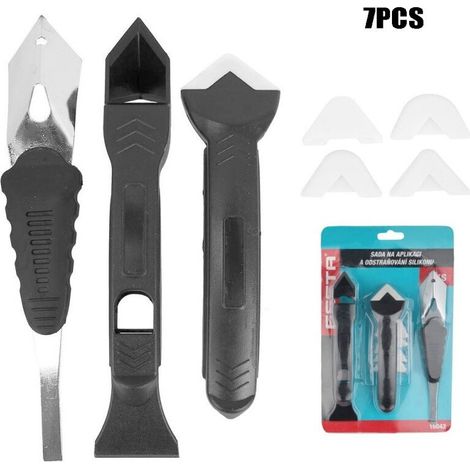 Vtizikl Kit  Professional pour joints d'étanchéitéKit complet de nivellement et de réparation de joints en silicone, comprenant un ouvre-cartouche et 5 tailles de joints différentesKit d'outils de lis