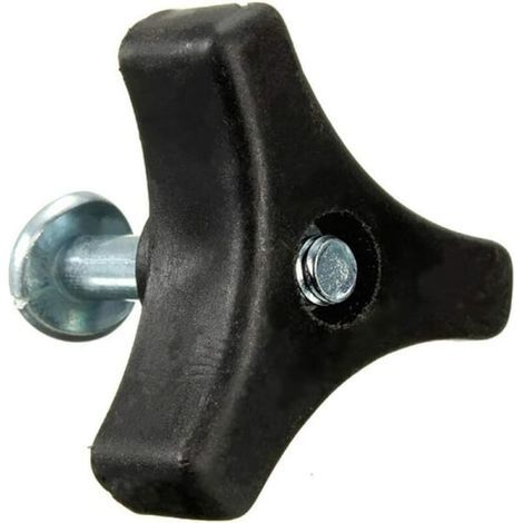 Set of 2 replacement triangular handles for Honda lawnmowers/trimmers (screws, nuts and bolts) - Gardening accessories (black) (1/5)