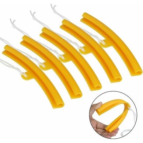 Protection de Jante, Protège Bord de Roue Pour Montage Des Pneus de Moto Auto Vélo (x 5) (Couleur : Orange) (1/5)