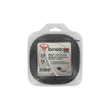 Desbrozadora Ozaki tornado línea de nylon 15 m 3 mm