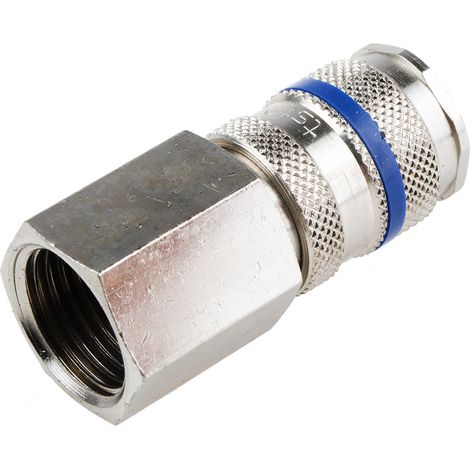 Raccord rapide pneumatique RS PRO, Filetage vers Femelle G 1/2 Femelle 1/2pouces CEJN 320, JWL 520, JWL 530, Legris, ( Prix pour 1 ) (1/2)