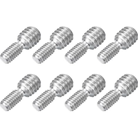 8 Pièces Vis de Réduction à Double Tête, M4 x 8mm à M6 x 6mm Boulons Filetés à Double Extrémité en Acier Inoxydable 304 pour Fixation d'assemblage de Machines de Meubles (1/5)