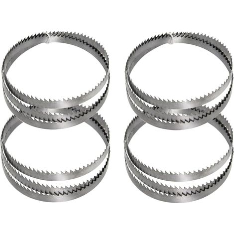 Lot De 4 Lames De Scie À Ruban, SK5 1400mm x 6.35mm x 0.35mm pour Scie À Ruban BS200A 8" (Taille : 10 TPI) (1/5)