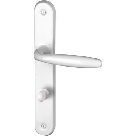 ALPERTEC Madison poignée de porte aluminium blanc condamnation sans ressort de rappel