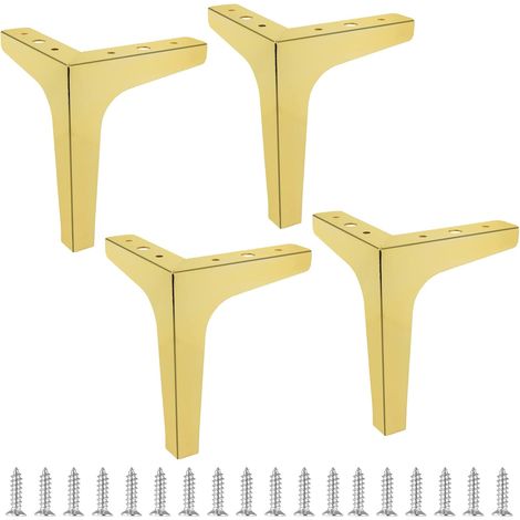 Modern Furniture Sofa Metal Legs Replacement DIY, Set of 4 Pieces for Bathroom and Kitchen Furniture (1/5)