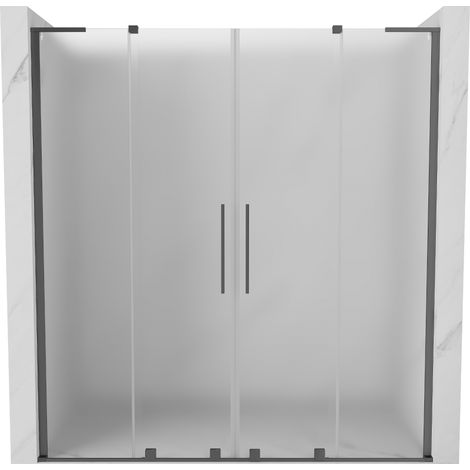 Mexen Velar L Duo porte doccia scorrevoli 170 cm, ghiaccio, gun metal - 871-170-003-32-95 (1/5)