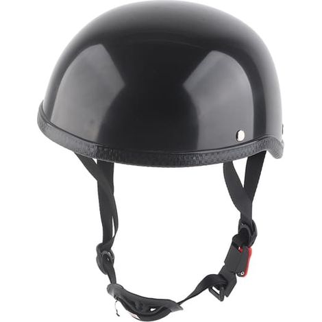 Casque demi-jet de moto vintage, casque rétro robuste pour scooter, casque demi-jet d'été (1/4)